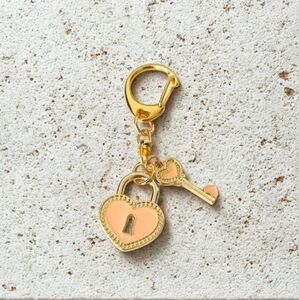 Heart Lock Charm Keychain | Handcrafted & Brand New